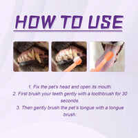 Pet Toothbrush For Dogs, Pet Oral Cleaning Dental Stains Dental Health Care eprolo