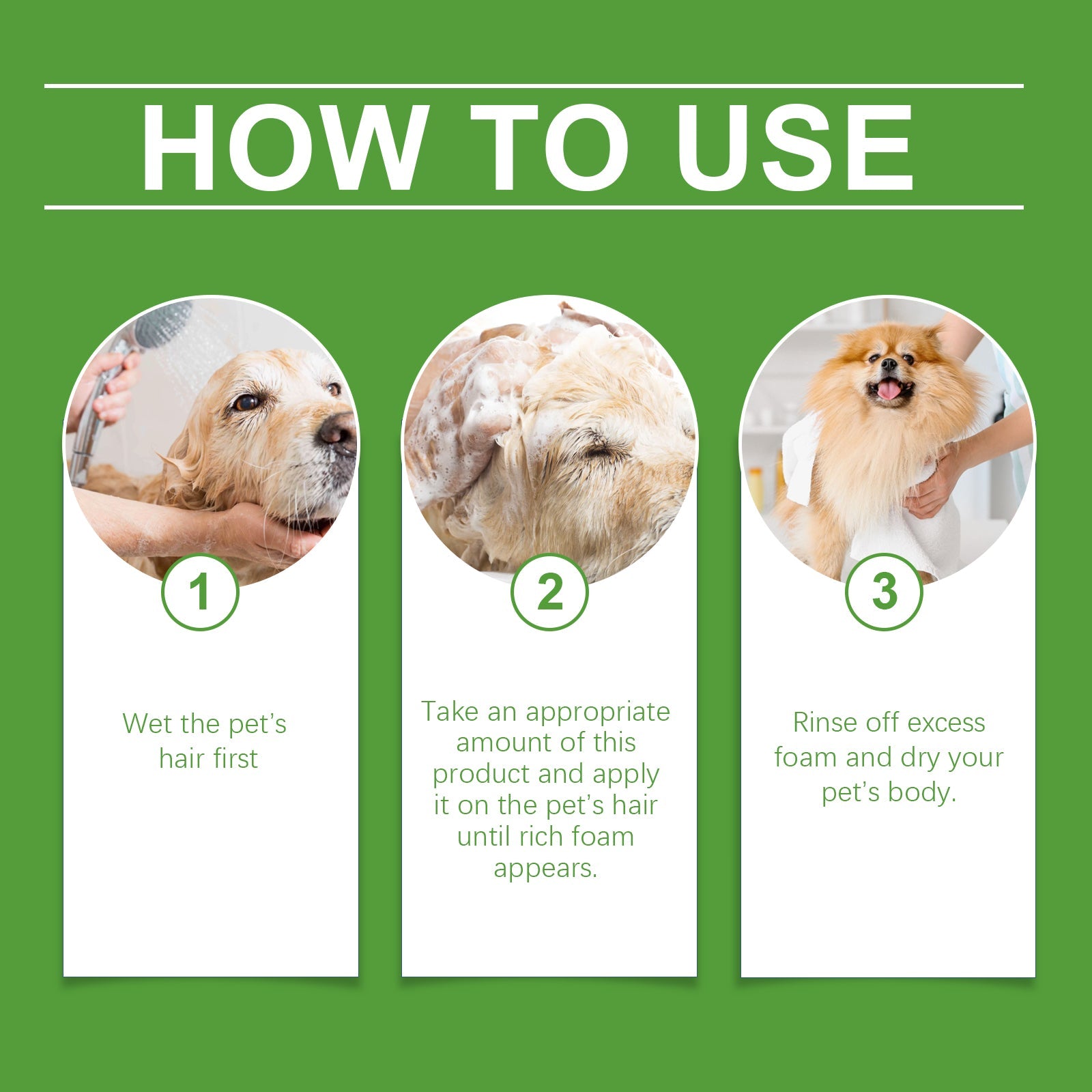 Pet Wash & Care 2-In-1 Dog & Cat Stay Fragrant Body Wash Pet Hair Cleaning Body Wash eprolo