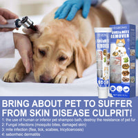 Pet Mite Relief Cream For Pet Dogs And Cats Skin Itching And Mite Removal Topical Care Cream eprolo