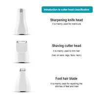 Multifunction 3 IN 1 Pet Grooming Machine Dog Cat Hair Trimmer Pets Clippers Nail Grinding & Foot Hair Trimmer USB Rechargeable eprolo