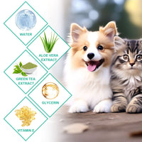 Pet Ear Cleaner Finger Wipes, Gently Clean Pet Ear Mites Ear Dirt Eye Dirt Feet Deodorize To Remove Odor eprolo
