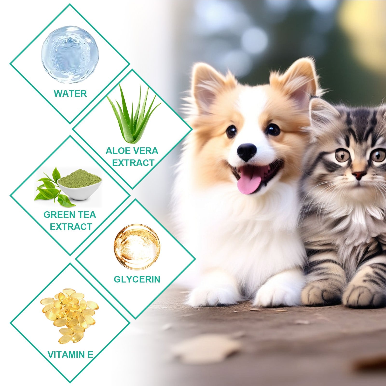 Pet Ear Cleaner Finger Wipes, Gently Clean Pet Ear Mites Ear Dirt Eye Dirt Feet Deodorize To Remove Odor eprolo