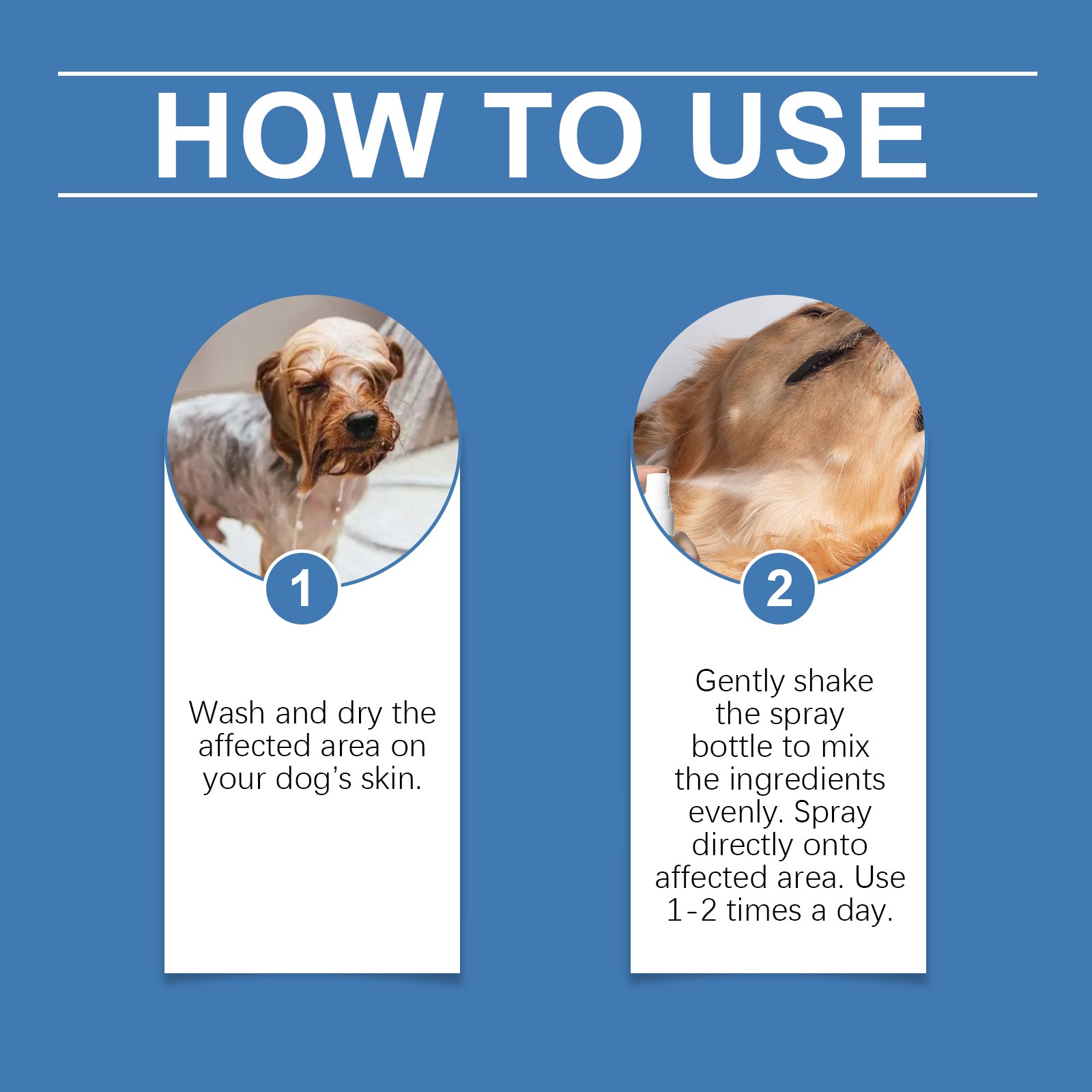 Pet Fur Care Spray Pet cat and dog fur gentle cleaning care fur Bright shine eprolo