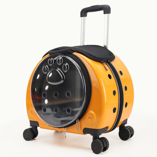 Pet Box Transparent Large Capacity Portable Pet Backpack Space Cabin Dog Luggage eprolo