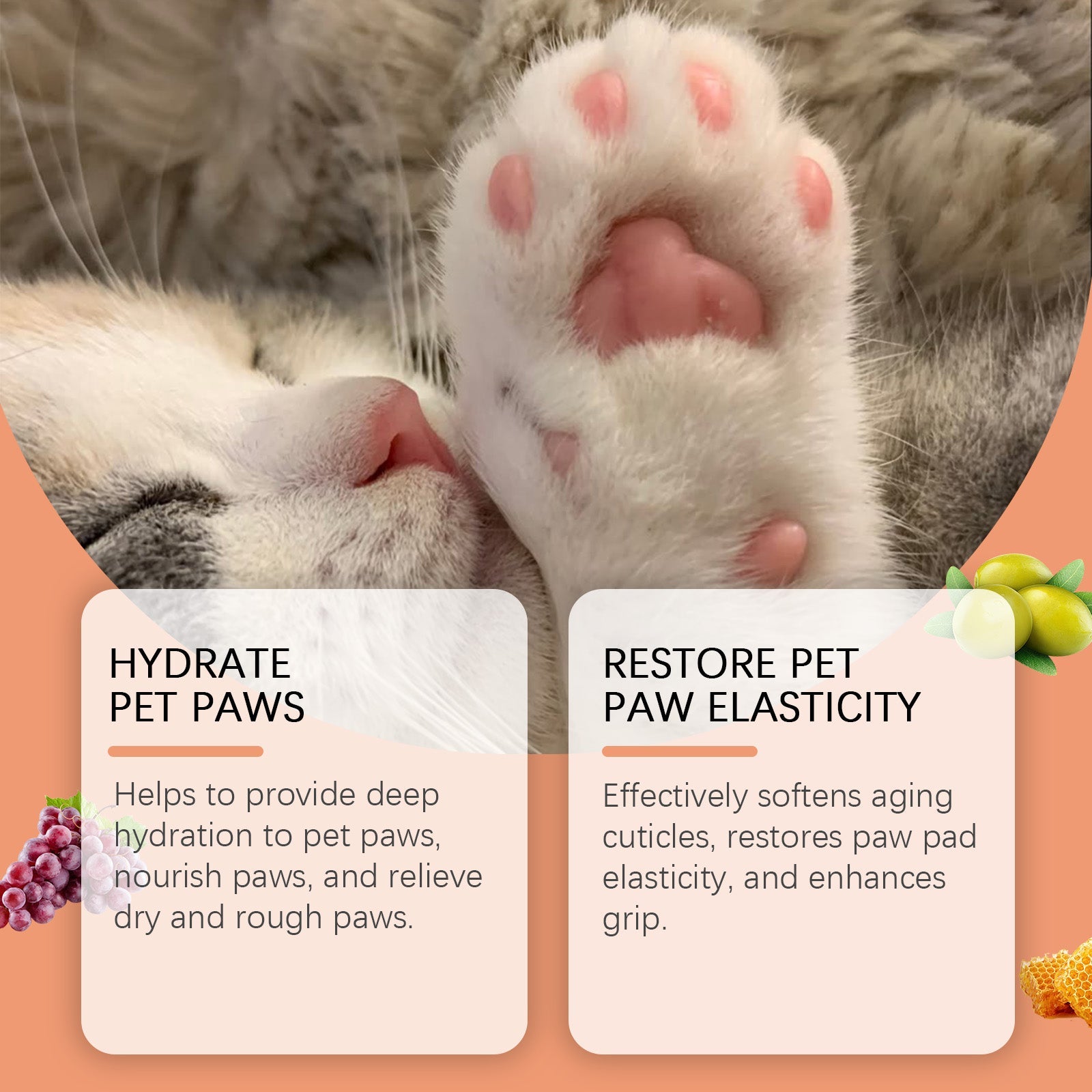Pet Anti-Crack Paw Care Cream, Pet Paw Moisturizing Care Anti-Crack Soft Foot Paw Care Cream eprolo