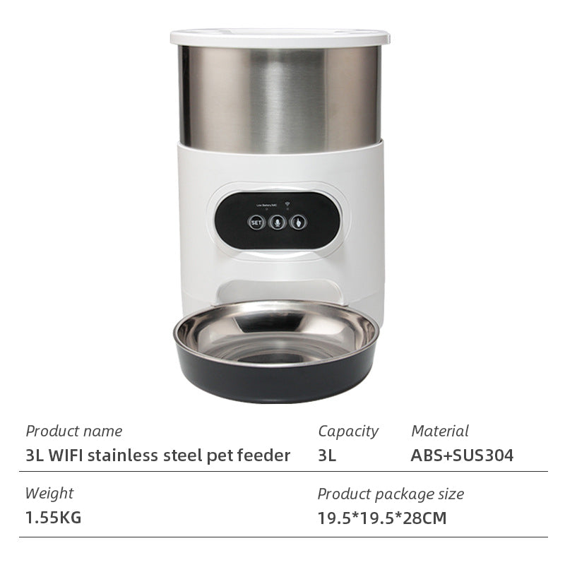 Wifi Smart APP Pet Feeder Household use Microchip Dog Automatic Pet Feeder Automatic Pet Feeder eprolo