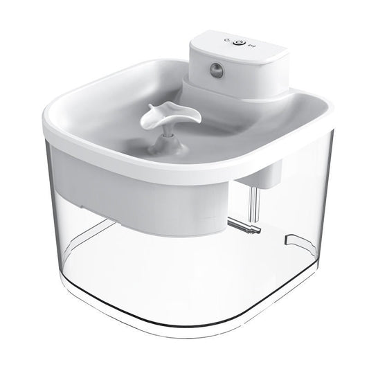 Inductive wireless cat water dispenser with large capacity, non plug in automatic circulation, intelligent pet supplies, silent water dispenser