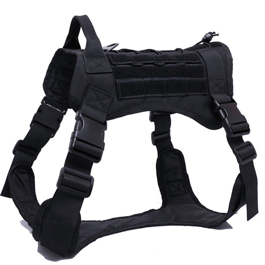 Military Tactical Dog Harness German Shepherd Pet Dog Vest With Handle Nylon Bungee Dog Leash Harness For Small Large Dogs Puppy eprolo