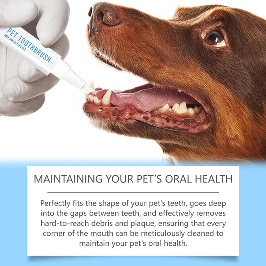 New Pet Toothbrush, Gentle Care, Fresh Breath Clean Bad Breath Pet Teeth Cleaning Pen eprolo