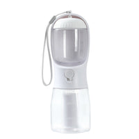 Pet Multifunctional Water Bottle 3 in 1 Portable Pet Water Bottle with Food Container and poop bag eprolo