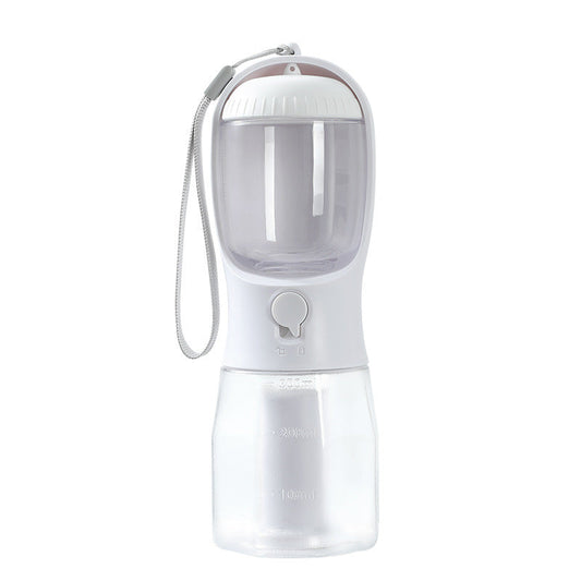 Pet Multifunctional Water Bottle 3 in 1 Portable Pet Water Bottle with Food Container and poop bag eprolo
