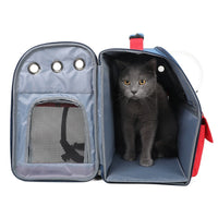 Cat Bag Large Capacity Portable Pet Bag Breathable Backpack Cat Bag Foldable Pet Backpack eprolo