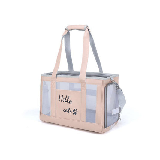 New Solid Color Fashion Breathable Simple Portable Out Shoulder Large Capacity Small Dog Pet Bag eprolo