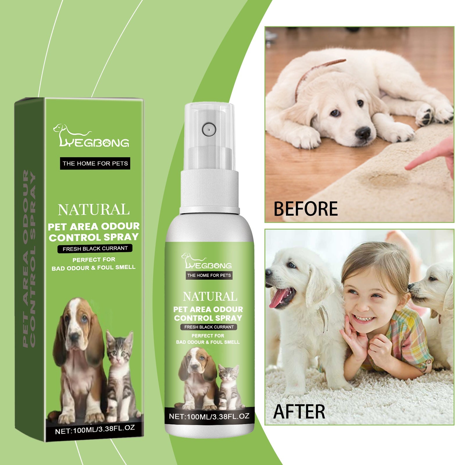 Pet Odor Spray, Indoor Pet Area Odor Cleaning And Fragrance Lasting Guardian Refreshing Spray eprolo