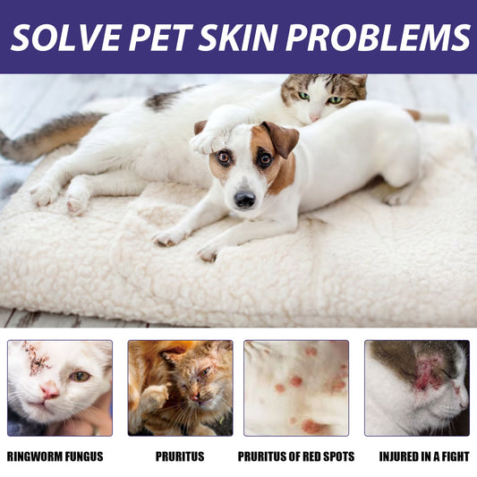 Pet Care Spray, Pet Cat And Dog Skin Wound Care Skin Moss Itchy Repair Spray eprolo