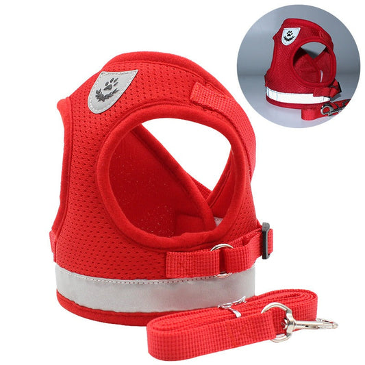 The New Pet Chest Strap Undershirt Dog Leash Reflective Breathable Dog Rope Pet Supplies eprolo