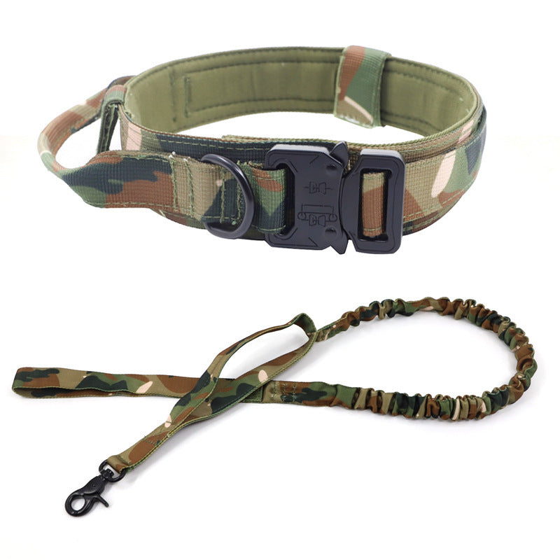 Tactical Dog Collar Dog Leash Tactical Collar Dog Leash Pet Outdoor Collar Training Pet Supplies eprolo