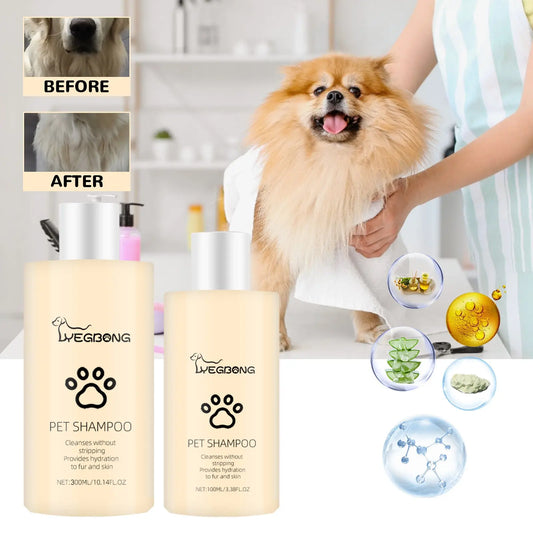 Pet Shampoo, Gentle Cleansing Of Pet Cat And Dog Hair With Smooth Unknotted Shampoo eprolo