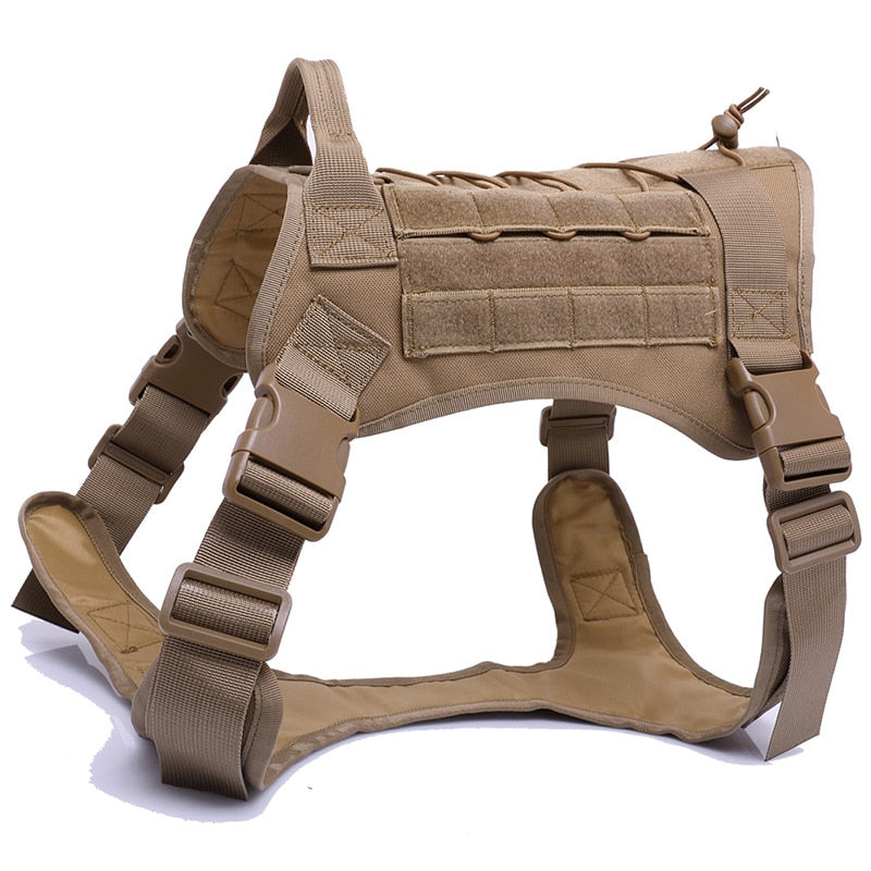 Military Tactical Dog Harness German Shepherd Pet Dog Vest With Handle Nylon Bungee Dog Leash Harness For Small Large Dogs Puppy eprolo