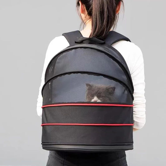 Cat Bag Expandable Out Portable School Bag Cat Cage Shoulder Backpack Pet Bag Summer Breathable Cat Out Backpack eprolo