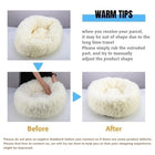 Large Plush Donut Pet Bed for Dogs & Cats – 100CM Anti-Anxiety Round Calming Bed