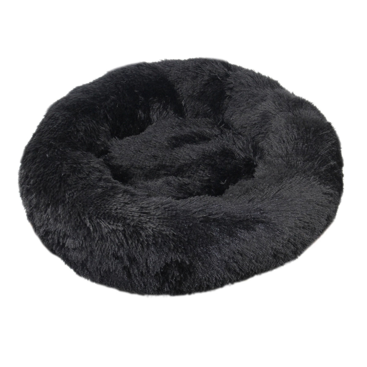 Large Plush Donut Pet Bed for Dogs & Cats – 100CM Anti-Anxiety Round Calming Bed