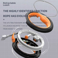 UFO 2 Retractable Dog Leash Ring Led lighting Flexible Pet collar Dog Puppy Traction Rope Belt Length 3m leash