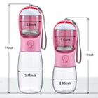 Multi-functional Pet Travel Drinking Water Bottle with Food Compartment - Portable Dog Feeder for Outdoor Adventures