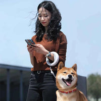 UFO 2 Retractable Dog Leash Ring Led lighting Flexible Pet collar Dog Puppy Traction Rope Belt Length 3m leash