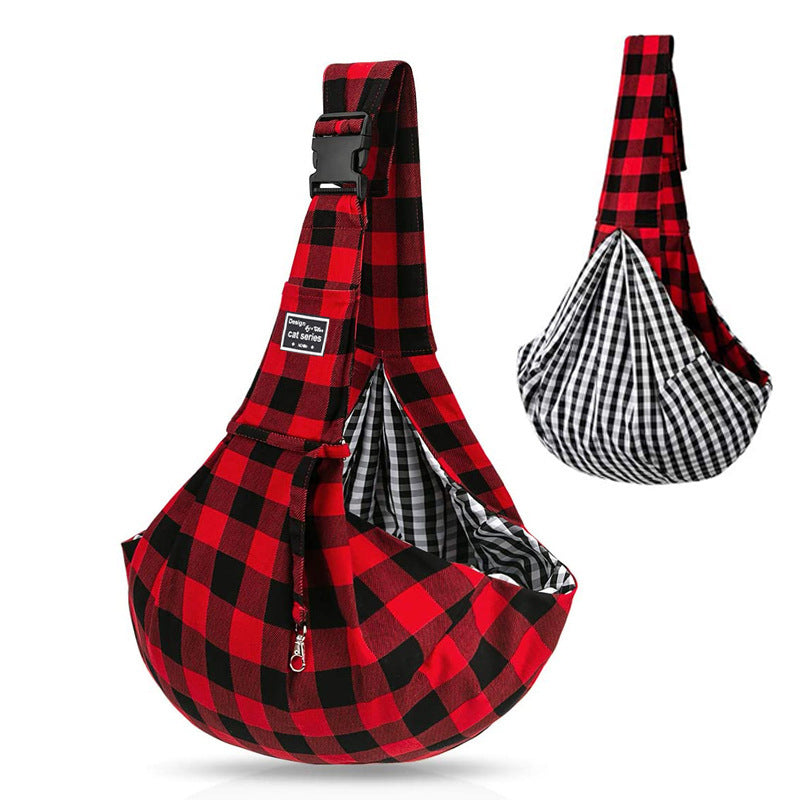 Breathable Pet Sling Carrier for Small Dogs & Cats - Adjustable Hands-Free Crossbody Travel Bag