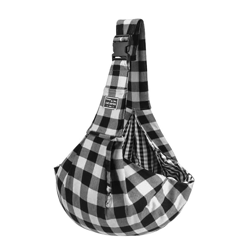 Breathable Pet Sling Carrier for Small Dogs & Cats - Adjustable Hands-Free Crossbody Travel Bag