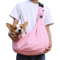 Breathable Pet Sling Carrier for Small Dogs & Cats - Adjustable Hands-Free Crossbody Travel Bag