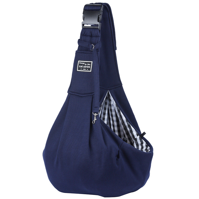 Breathable Pet Sling Carrier for Small Dogs & Cats - Adjustable Hands-Free Crossbody Travel Bag