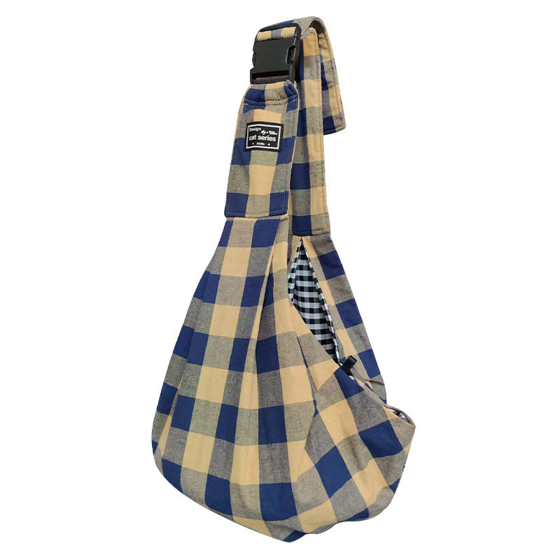Breathable Pet Sling Carrier for Small Dogs & Cats - Adjustable Hands-Free Crossbody Travel Bag