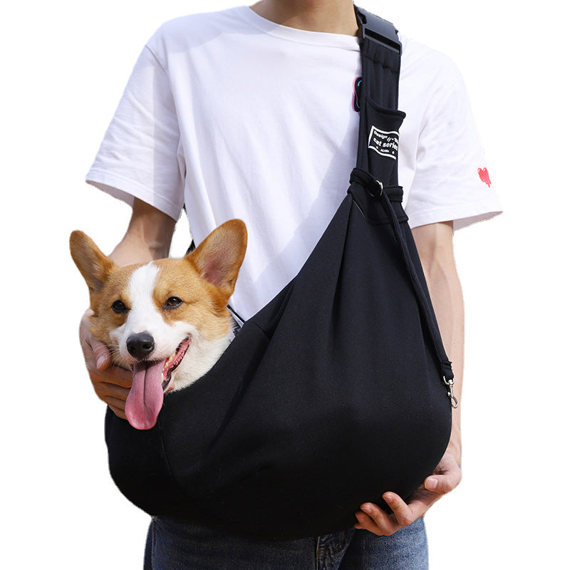 Breathable Pet Sling Carrier for Small Dogs & Cats - Adjustable Hands-Free Crossbody Travel Bag