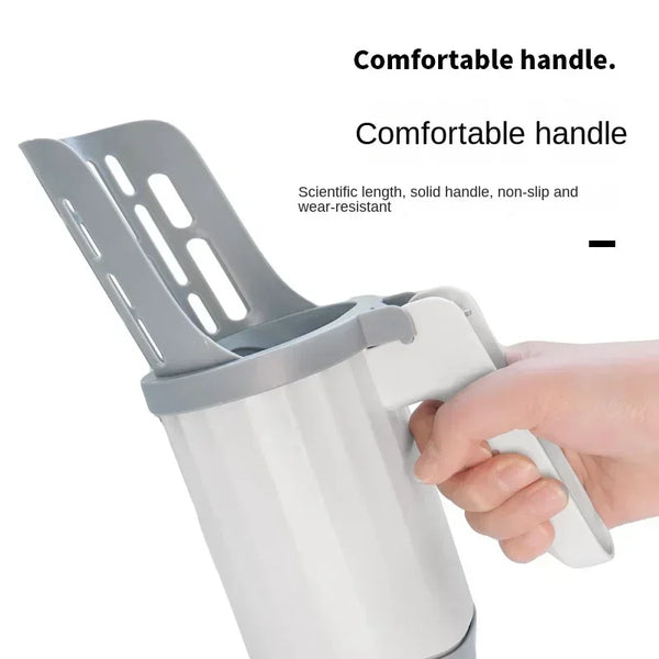 Cat Litter Scoop with Refill Bag – Long Handle Litter Shovel for Easy Cleaning