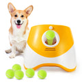 Mini Automatic Dog Ball Launcher with 3 Balls – Rechargeable Indoor Fetch Toy for Small Dogs