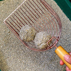 Stainless Steel Cat Litter Scoop with Hook – Premium Metal Self-Cleaning Sifting Shovel