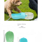 2-in-1 Portable Dog Water Bottle with Food Storage – Travel Feeder Bowl for Puppies & Small Dogs