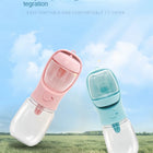 2-in-1 Portable Dog Water Bottle with Food Storage – Travel Feeder Bowl for Puppies & Small Dogs