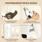 Safe 2-in-1 Dog & Cat Nail Clipper with Diamond Grinder - USB Type-C Rechargeable