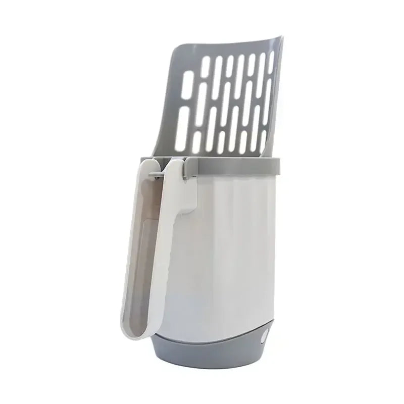 Cat Litter Scoop with Refill Bag – Long Handle Litter Shovel for Easy Cleaning