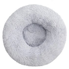 Calming Donut Dog Bed & Cat Cushion - Ultra Soft Plush Anti-Anxiety Pet Bed with Non-Slip Bottom