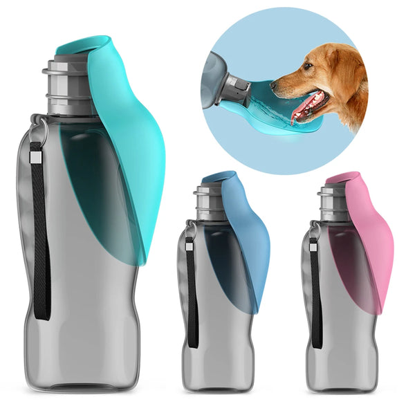 Portable Dog Water Bottle with Drinking Bowl – Leak-Resistant Travel Dispenser for Small, Medium & Large Dogs