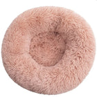 Calming Donut Dog Bed & Cat Cushion - Ultra Soft Plush Anti-Anxiety Pet Bed with Non-Slip Bottom