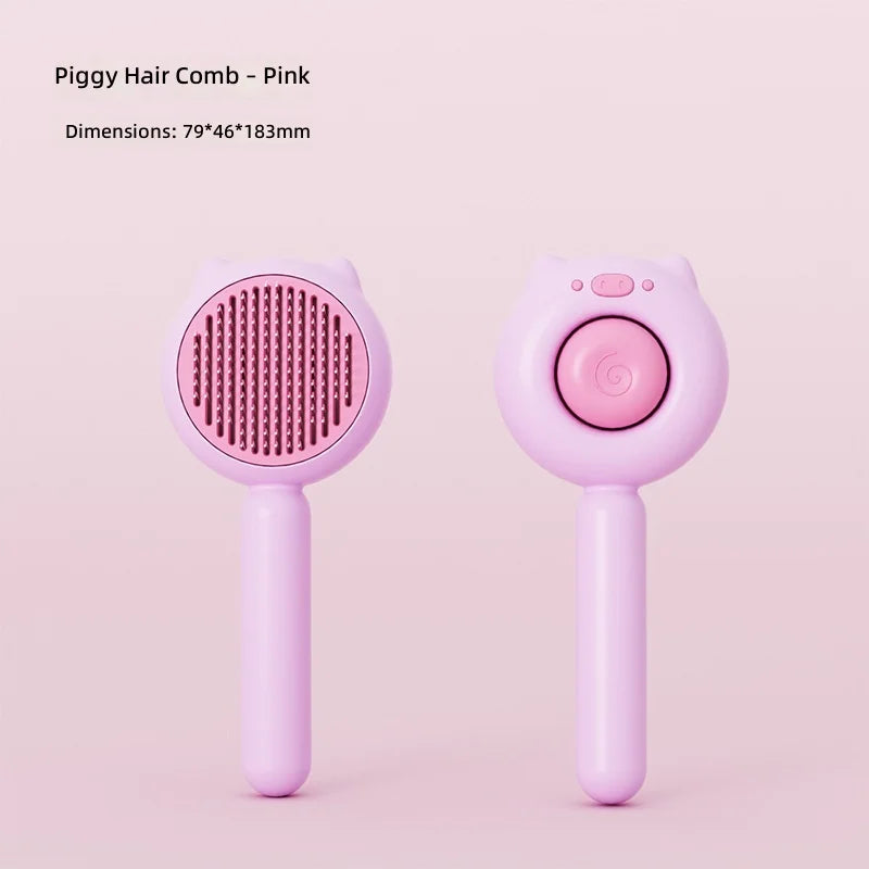 Pet Grooming Open Knot Cat Dog Self Cleaning Needle Comb Brush For Floating Hair Removal Grooming Tool Pet Accessories