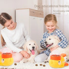 2-in-1 Interactive Dog Treat Dispenser & Slow Feeder - Cartoon Duck Paw-Pressed IQ Puzzle Toy
