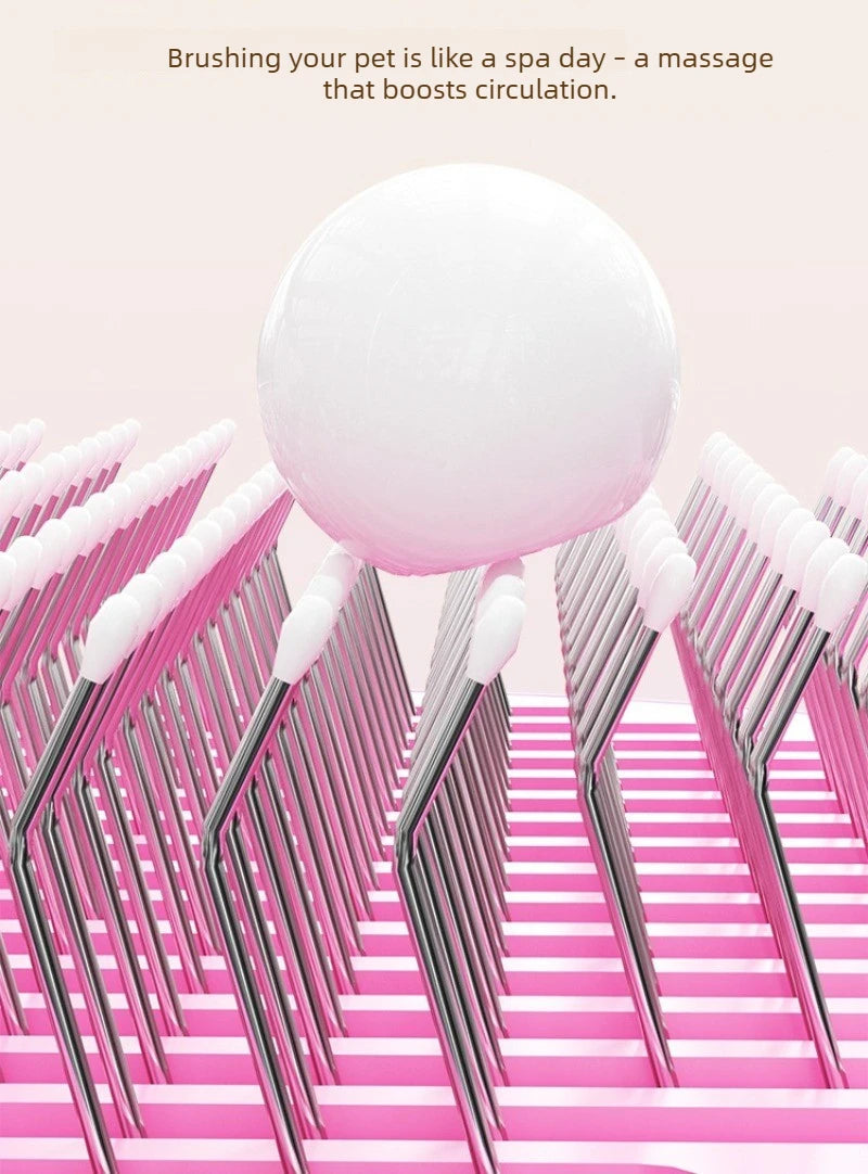 Pet Grooming Open Knot Cat Dog Self Cleaning Needle Comb Brush For Floating Hair Removal Grooming Tool Pet Accessories