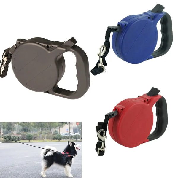 Retractable Dog Leash 8M - Automatic Extendable Dog Lead with One-Button Lock for Medium Large Dogs