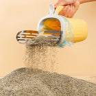 Stainless steel Cat Litter Shovel Scoop with Refill Bag for Pet Filter Toilet Picker Cat Supplies Cat Litter Box Self Cleaning